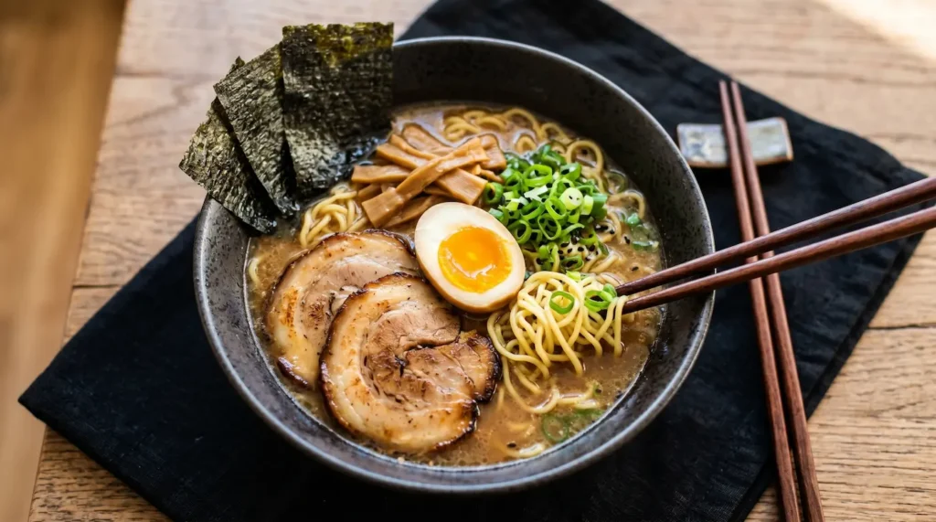 Explicabo eveniet voluptas at voluptatem Authentic Tonkotsu Ramen Presentation 1024x571